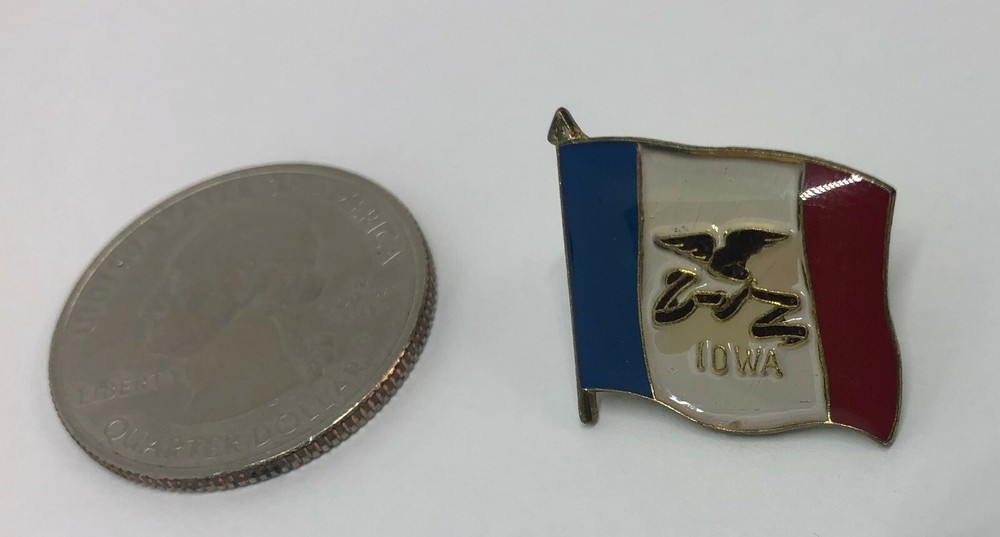 Iowa State Flag Pin