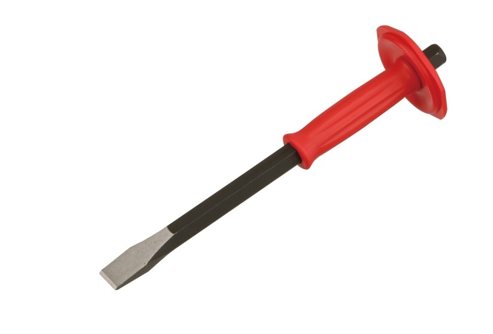 Genius Tools 5/8" Hex Shank, 19mm Flat Chisel with Handle Guard - 563819P