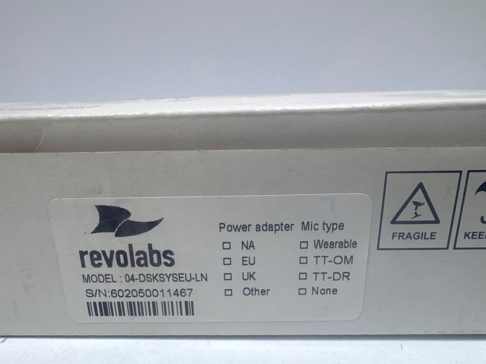 REVOLABS 04-DSKSYSEU-LN Wireless Microphon System (missing microphone)