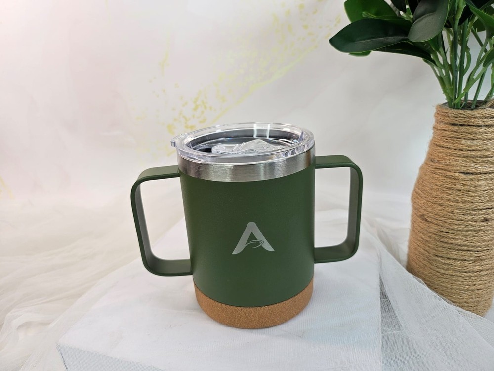 Parkinson's Mug / Cup - Double Handle & Insulated