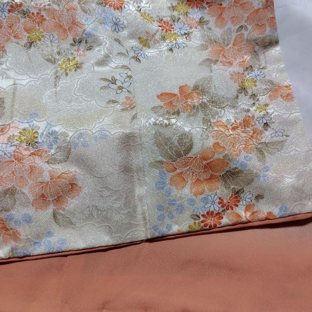 Komono Polyester Kimono Flower Pattern, Size 155cm, , Slight Mark