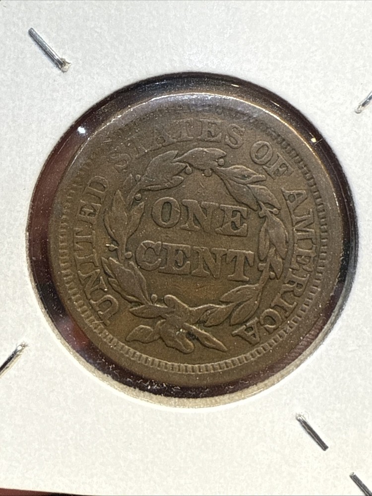 1854 Braided Hair Large Cent