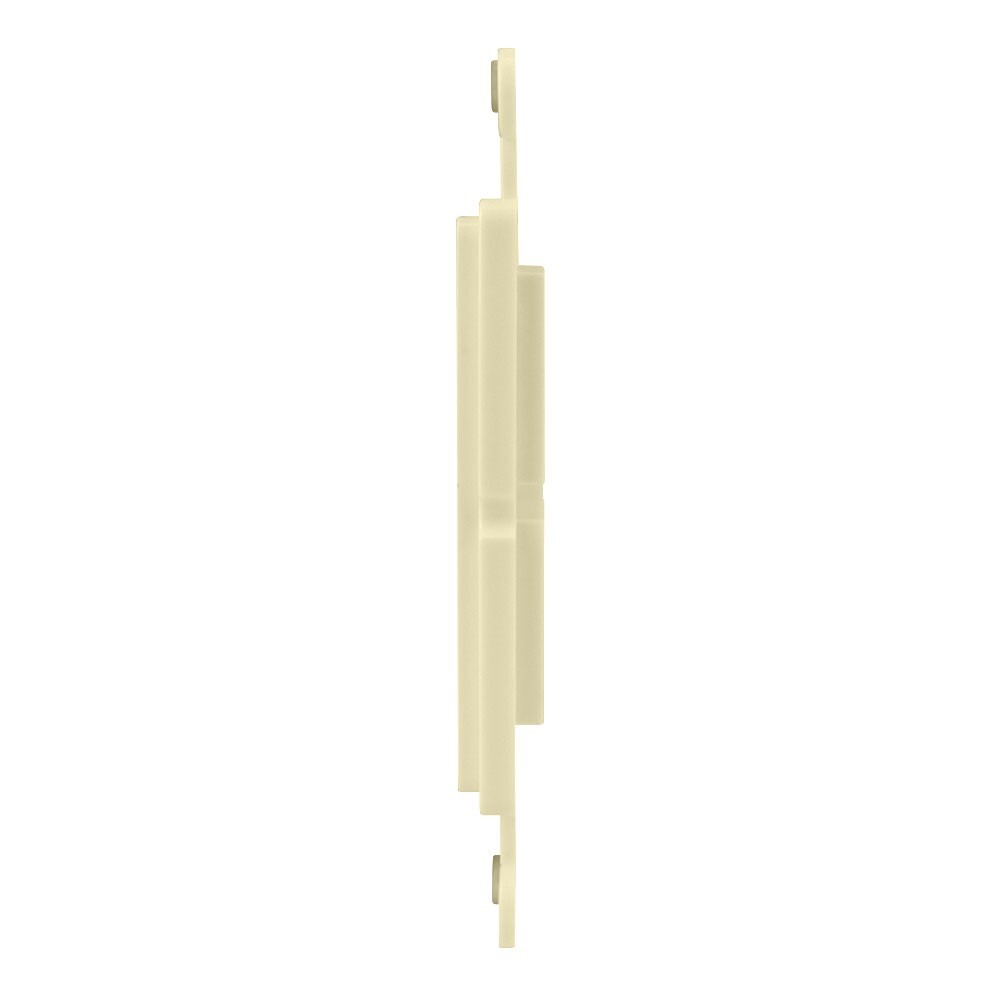 Construct Pro 4-Port Single Gang Keystone Decora Style Insert Strap (Ivory)