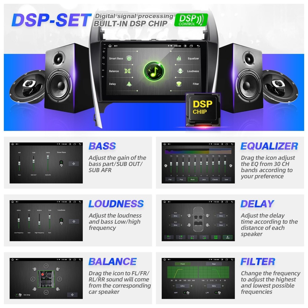 for Android Compatible with Wirelessly Carplay Android Auto,Car Radio Stereo ...