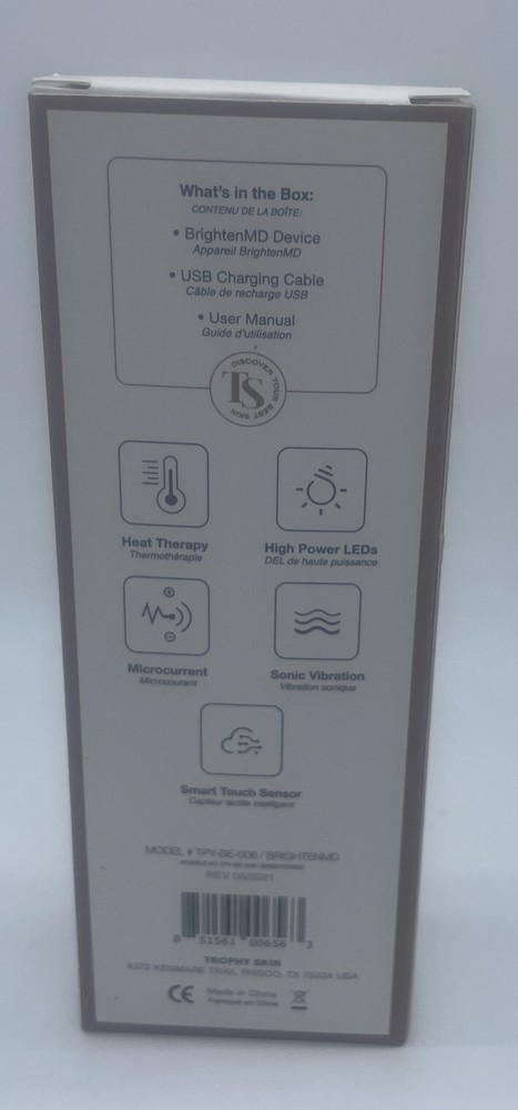 Trophy Skin Brighten MD Multi Function Device for Face and Neck New in Box