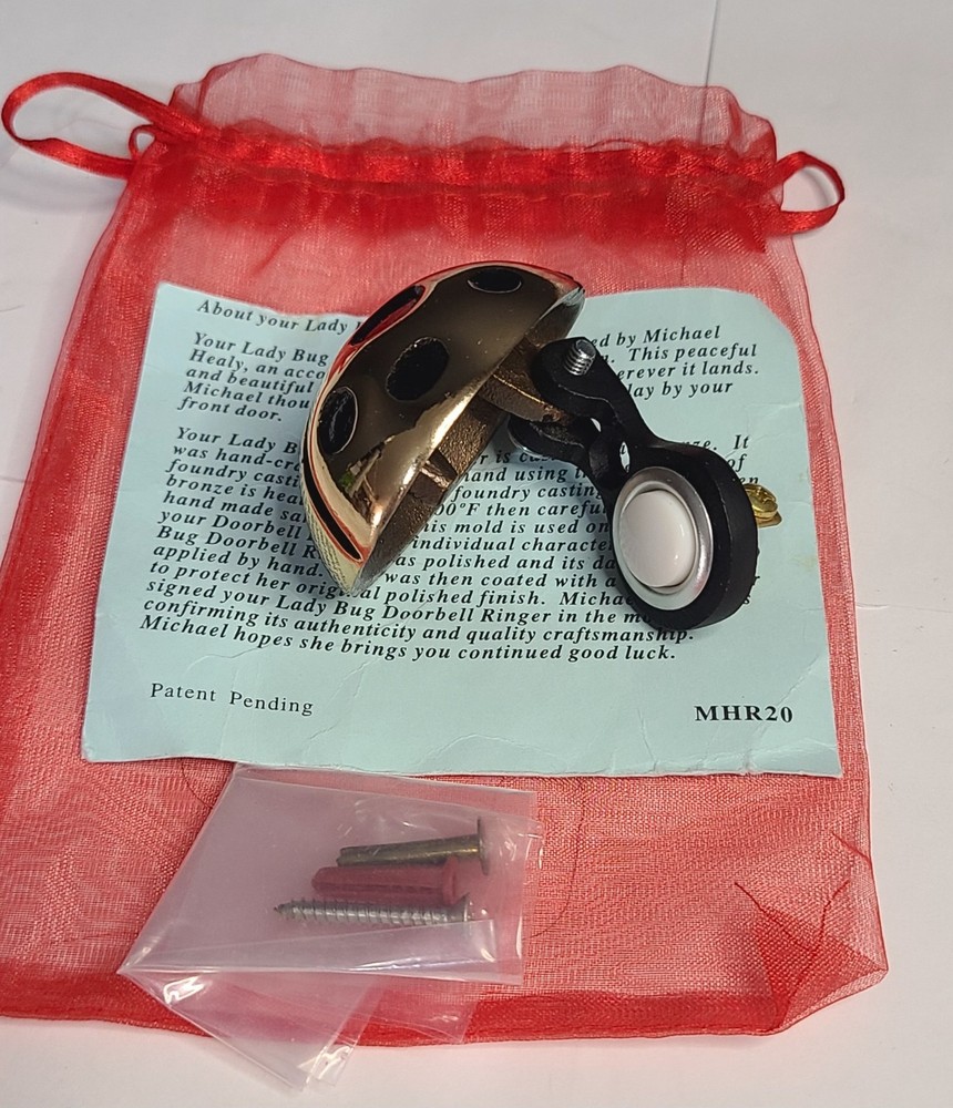 Bronze Michael Healy Ladybug Doorbell