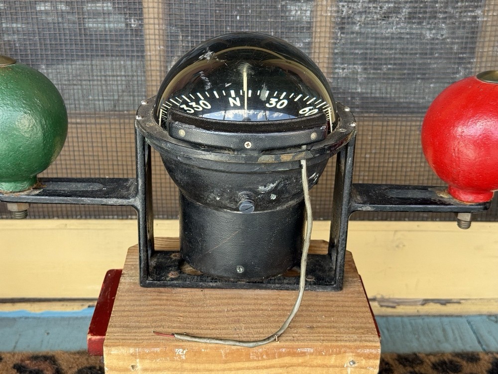 Vintage DANFORTH CONSTELLATION Ships Binnacle Compass