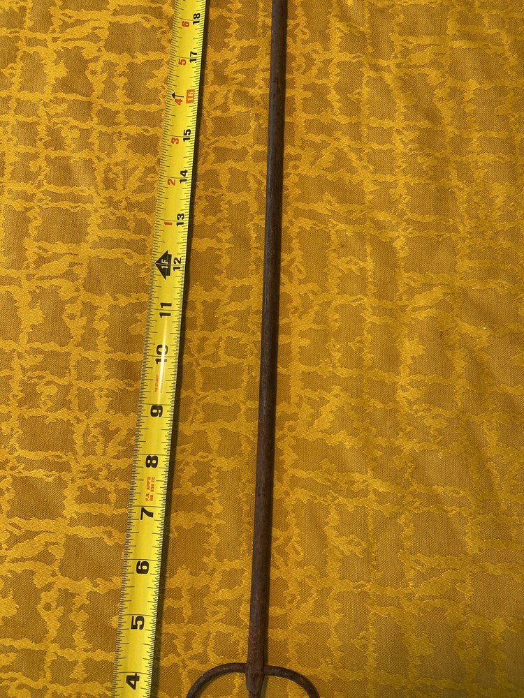 Vintage Camping Cooking Fork 29” Hot Dogs Marshmallow Primitive Blacksmith Tool