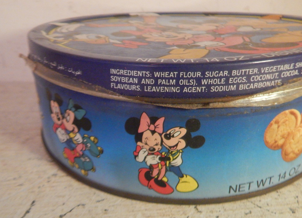 A 90s Disney empty biscuit tin