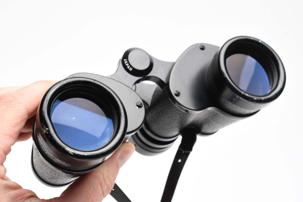 Nikon 9×35 7.3° Binoculars in case, sharp! w/case+strap