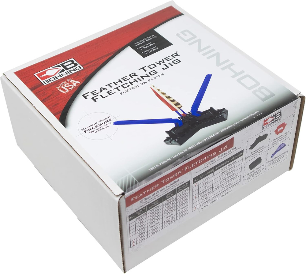 Feather Tower Archery Fletching Jig, Black