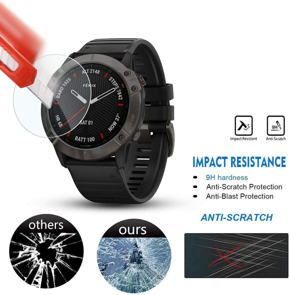 2x Premium Tempered Glass Screen Protector for Garmin Instinct/ Instinct Solar