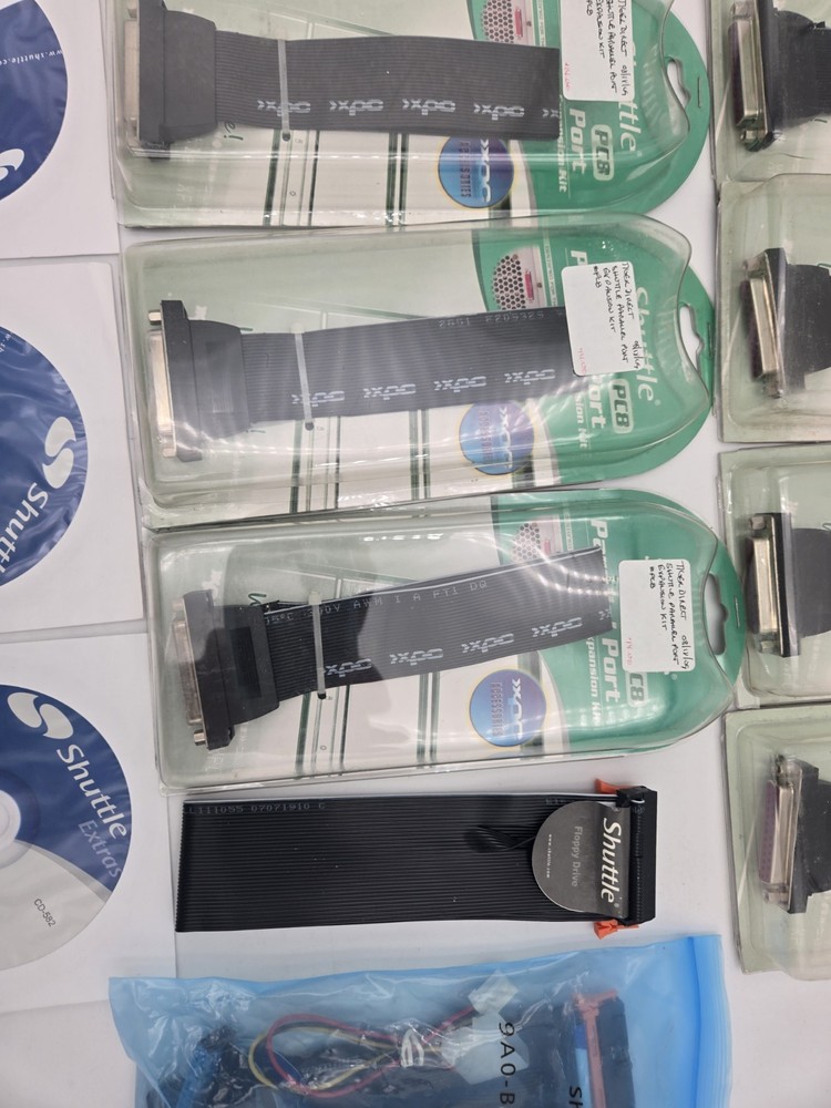 Shuttle Parallel Port PC8 Expansion Kit Lot / Software Disks /Misc Shuttle J106