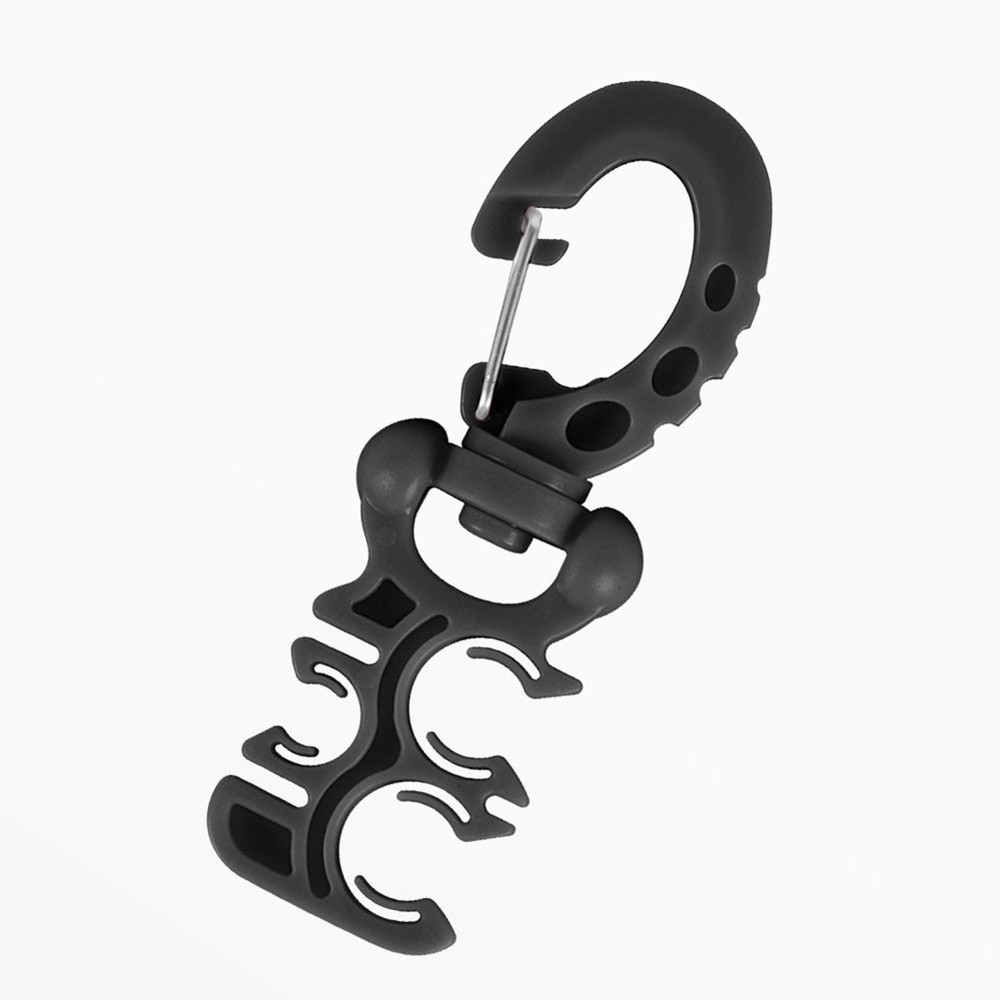 Scuba Hose Holder Clip for Second Stage For BCD Regulator Quick-Release 3-Hole