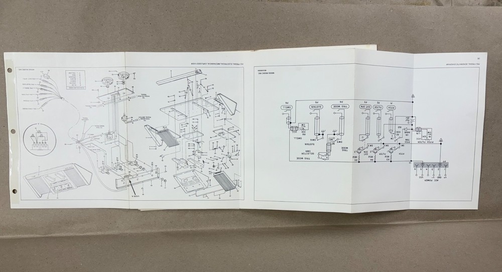 RARE Polymoog Schematic Drawings Document models 280A 285A