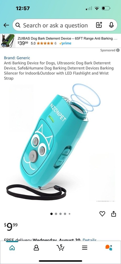 Rechargeable 3 - Mode Ultrasonic Dog Trainer: for Effective Behavior Training
