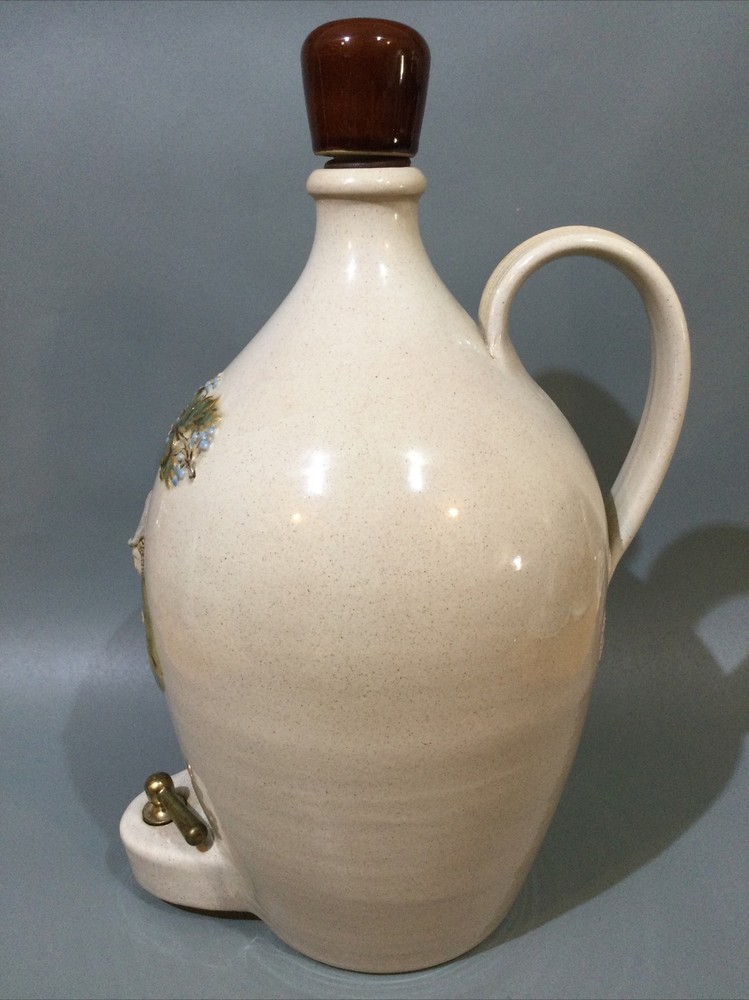 Vintage German Style Stoneware Large Flagon