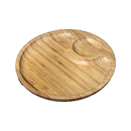 *NEW* wilmax bamboo 2 section platter WL-771043A