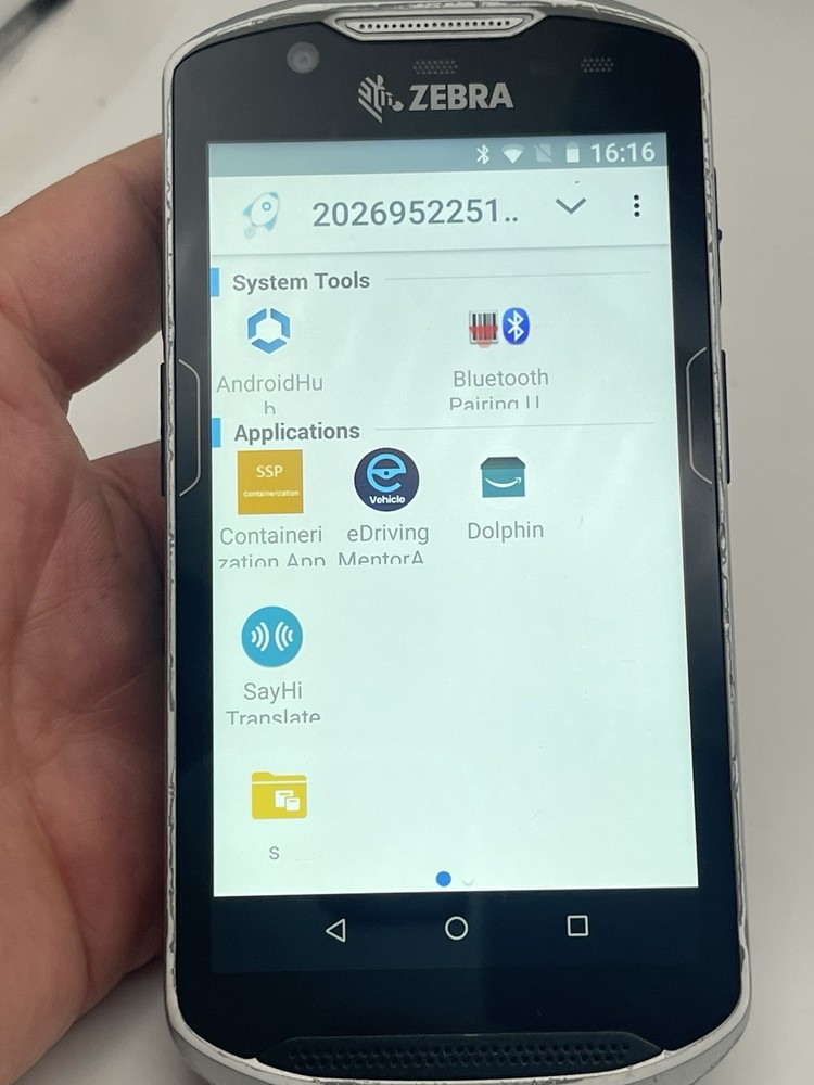 Zebra TC57HO Handheld Mobile Scanner mini Computer AS IS