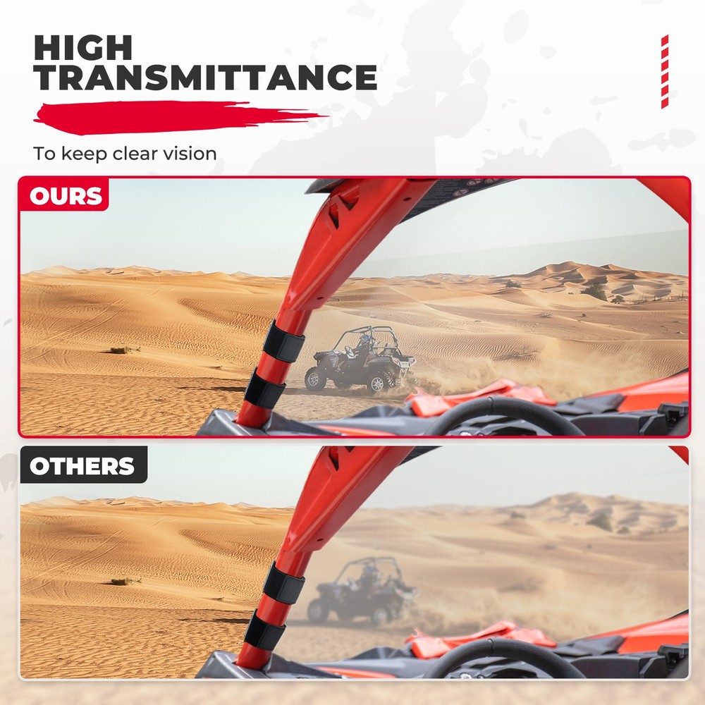 Full Front Windshield Scratch Resistant For Can Am Maverick X3 / Max 2017-2026