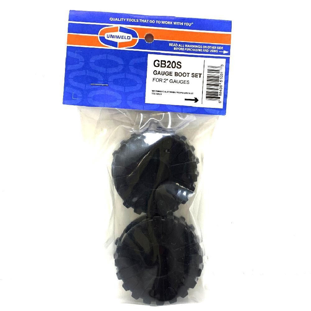 Uniweld Protective Gauge Boots 2in / 50mm Black Gb20s
