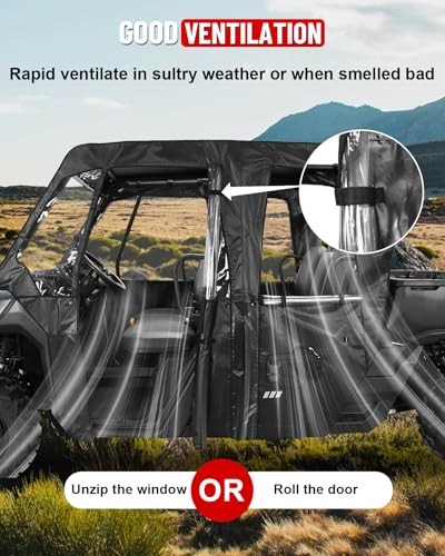 Soft UTV Cab Enclosure Compatible with Can Am Defender Max HD 7/8/9/10 DSP XT
