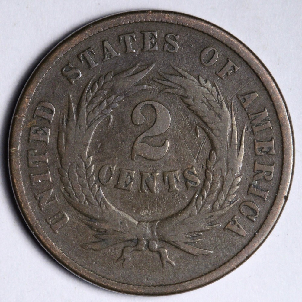1864 Two Cent Piece FINE E156 XASR