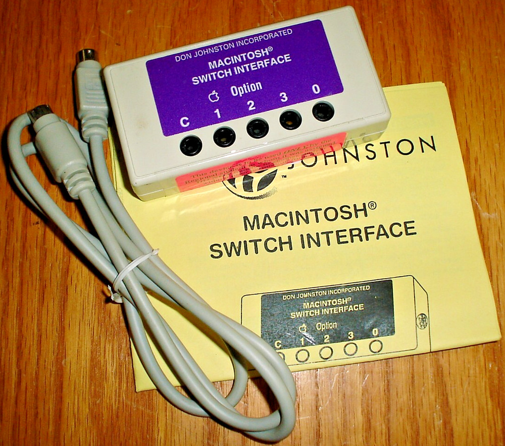 Don Johnston Switch Interface 5-Jacks for Apple Macintosh Computer PC
