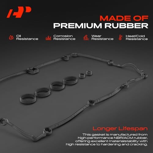 Engine Valve Cover Gasket Set Compatible with Mini Cooper 2011-2015, Cooper
