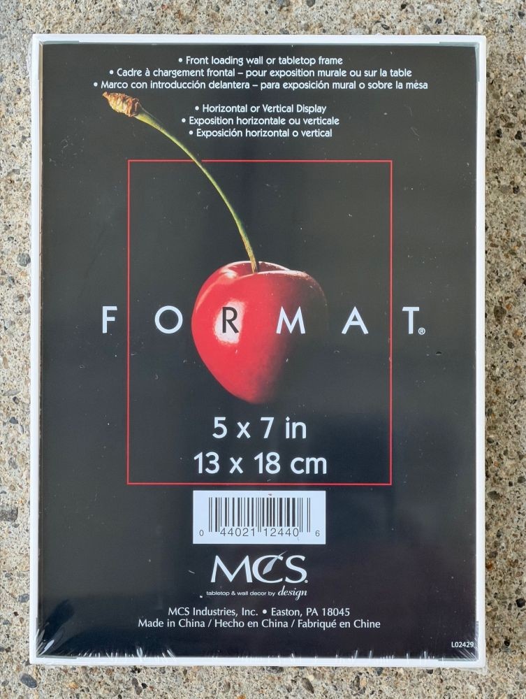 MCS Format Frame 5x7 White (Same Shipping Any Qty)