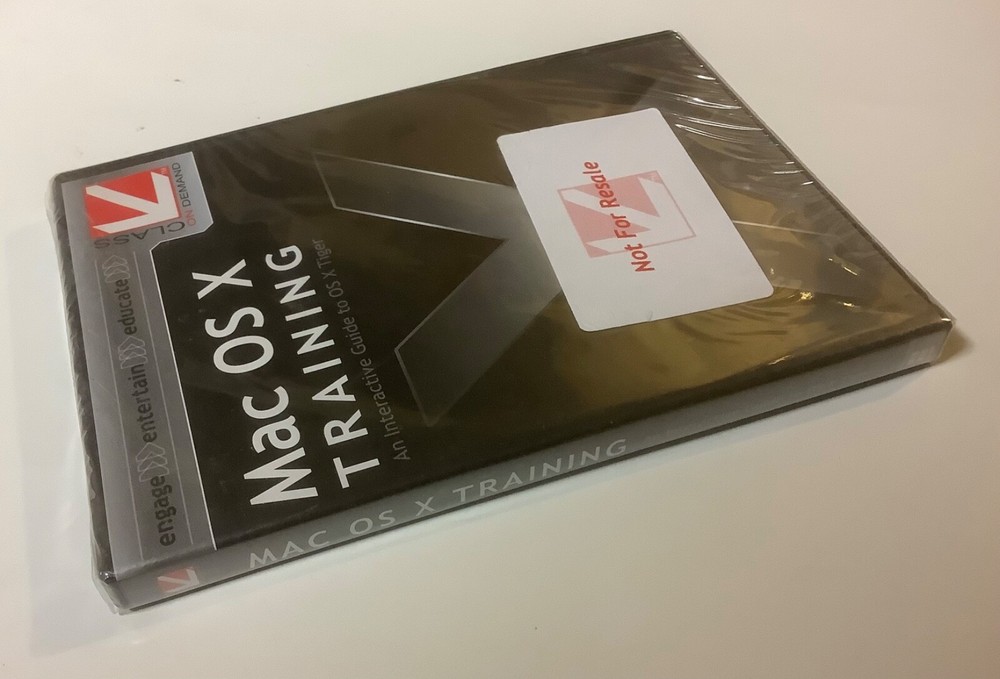 Mac OS X -Tiger Training An Interactive Guide-Not for Resale CD-ROM, 2006-SEALED