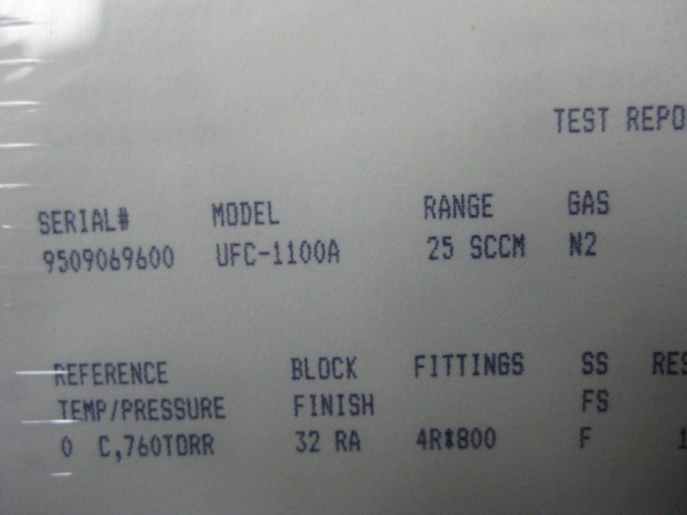 Unit UFC-1100A Mass Flow Controller, N2, 25 SCCM, Refurbished