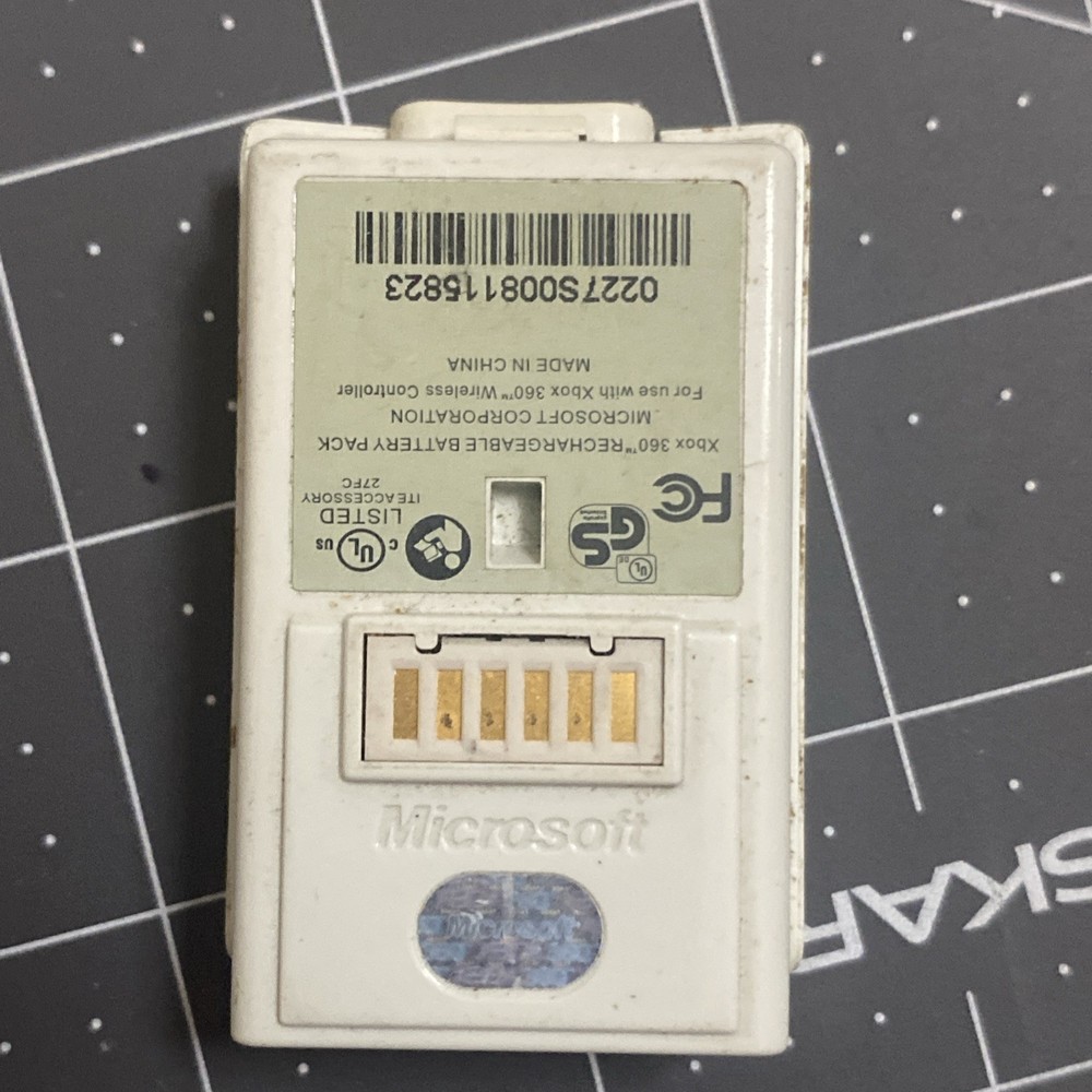 Microsoft OEM Xbox 360 Rechargeable Controller Battery Pack White Tested Works!