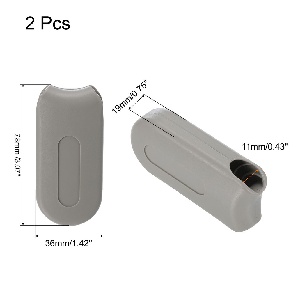 Blind Cord Weight, 2Pcs Curtain Shutter Beaded Roller Chain Handle Grey