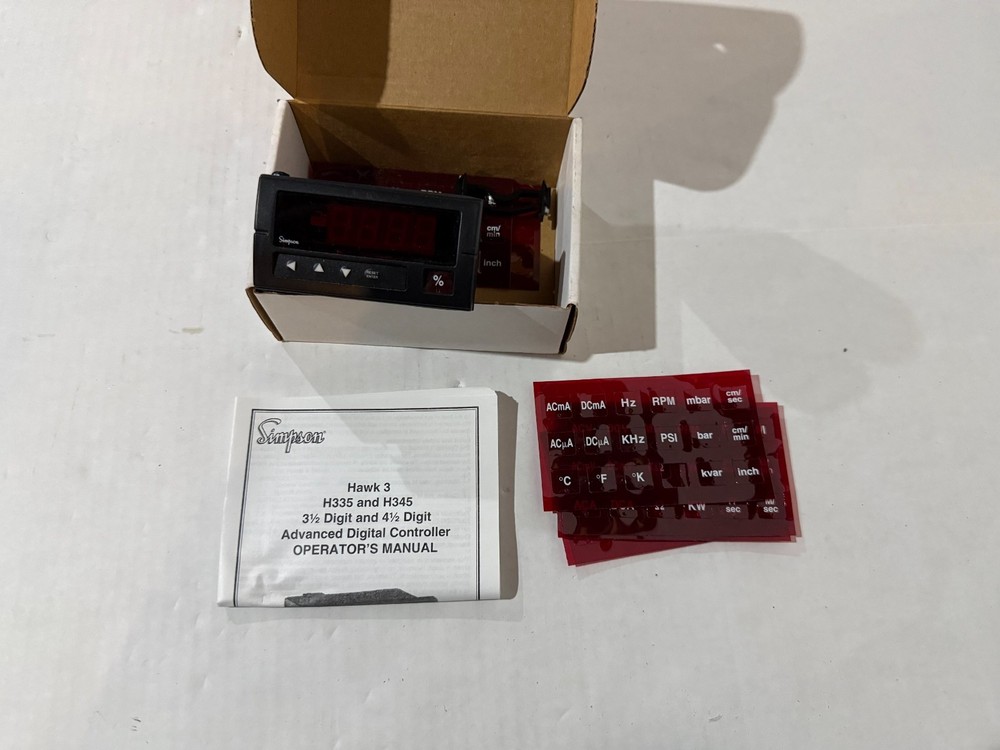 Simspon Hawk 3 Digital Panel Meter Controller H335