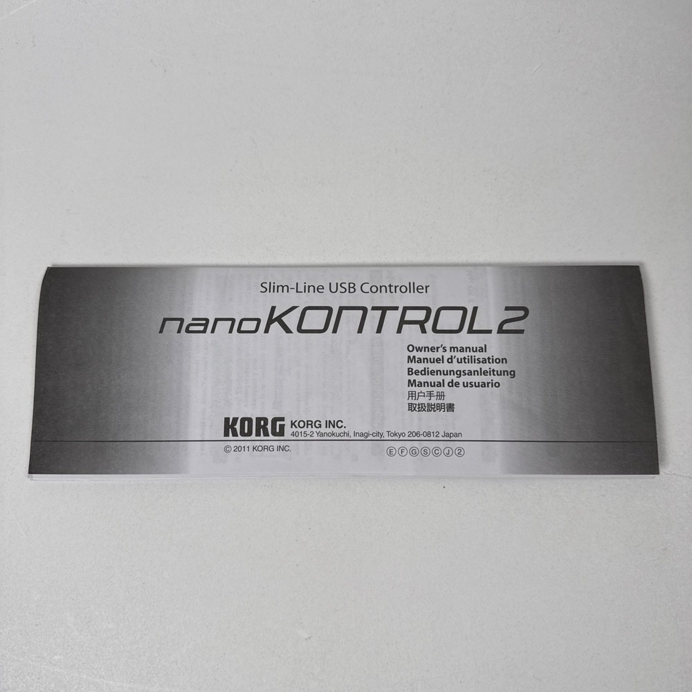 Korg nanoKONTROL2 USB MIDI Controller w/ Cable Manual Box Working