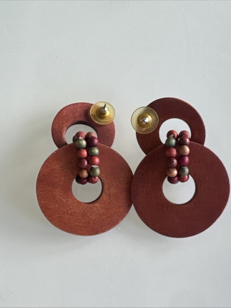 african tribal large earrings