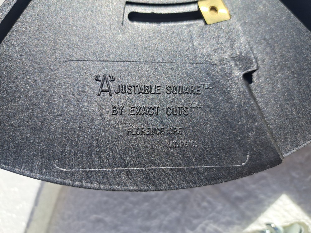 Exact Cuts Adjustable Square Use With Radial And Table Saws