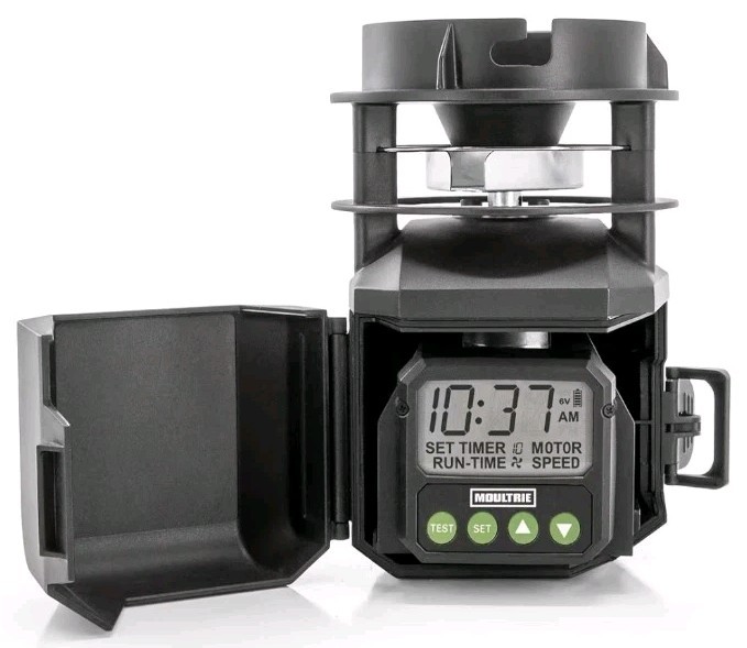 Moultrie Pro Hunter III Deer Feeder Kit Quicklock Adapter Bluetooth Connect