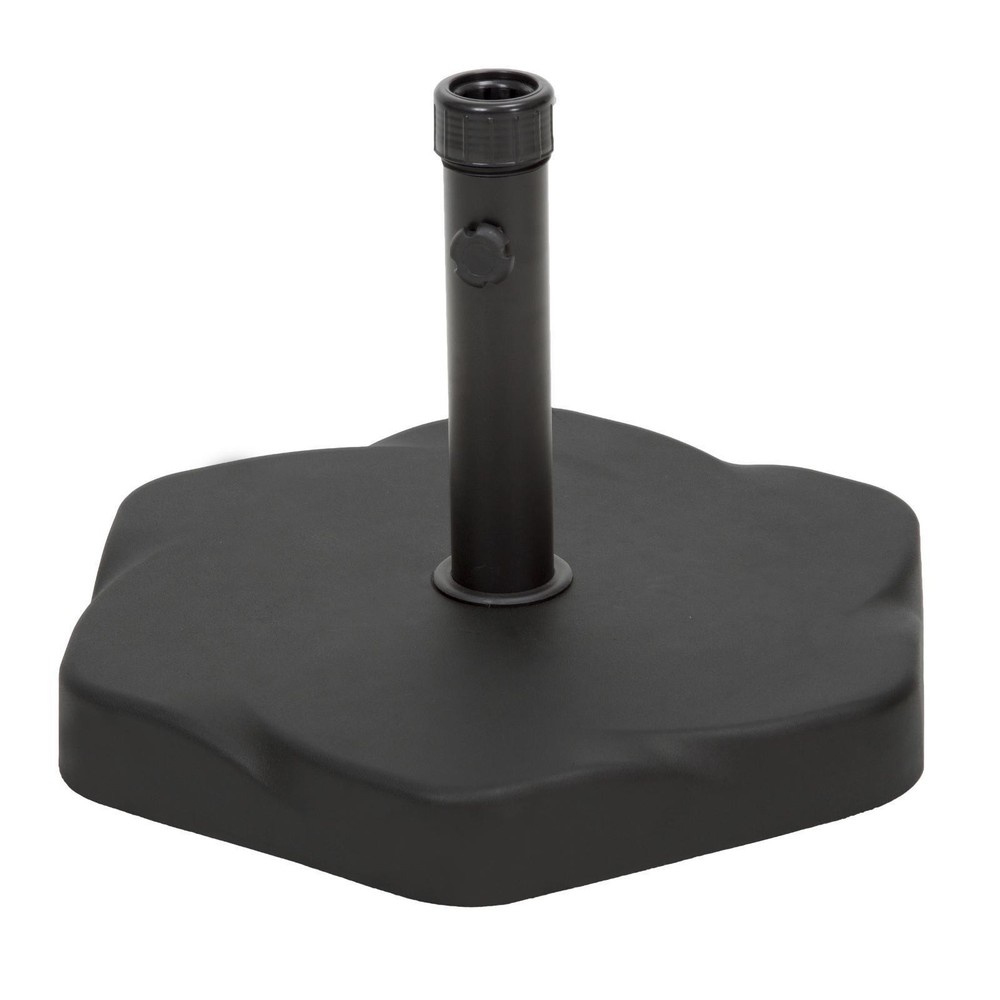 Hexagonal Concrete & Steel Umbrella Base with 66 Lbs Weight, Includes