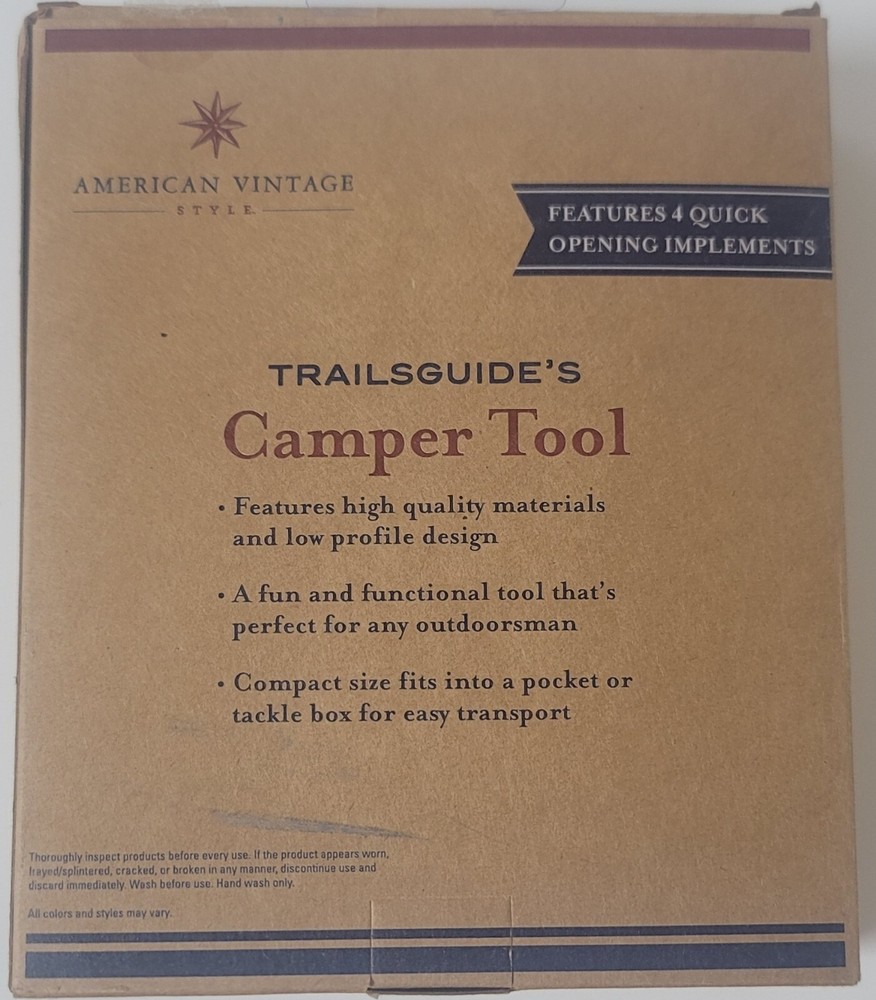 Trailguide's Camper Tool Features 4 Implements