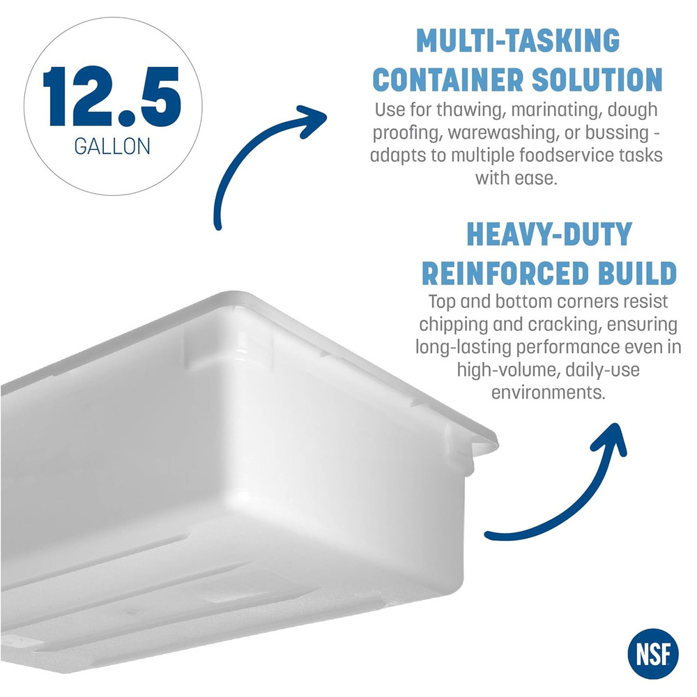 Storplus Food Storage Container with Stackable Design for Catering, Buffets, Res