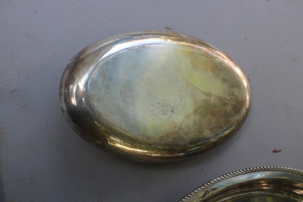 Vintage Serving Silverplate Bowl with insert Bowl with Divider