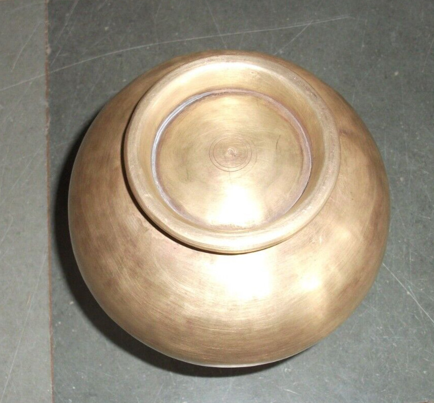 Vintage Brass Handcrafted Solid Unique Shape Flower Pot/Vase