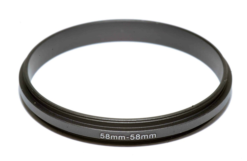 Coupling Ring Male-Male Thread 58-58mm Double Lens Reverse Macro Adapter