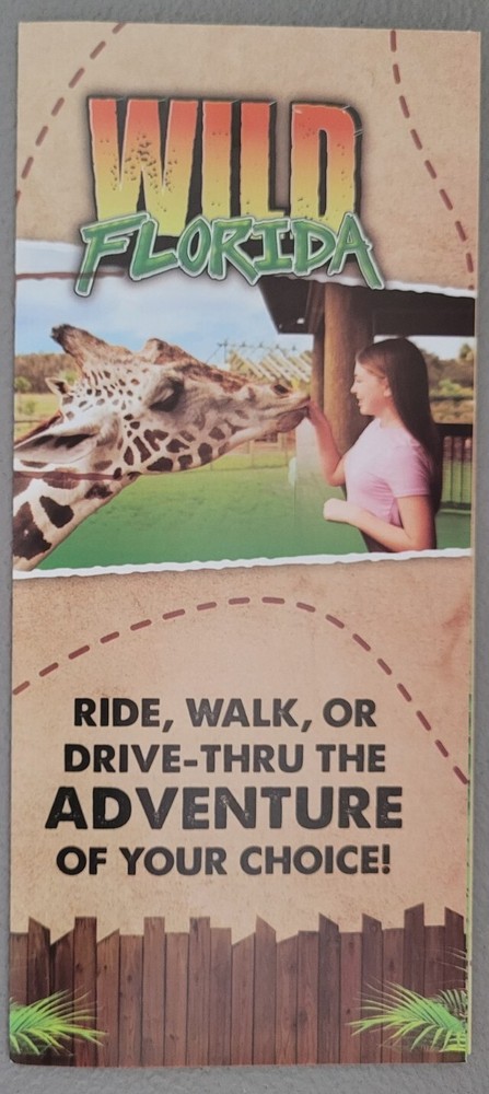 2024 NEW Wild Florida Map Leaflet Brochure Maps Map Information Guide