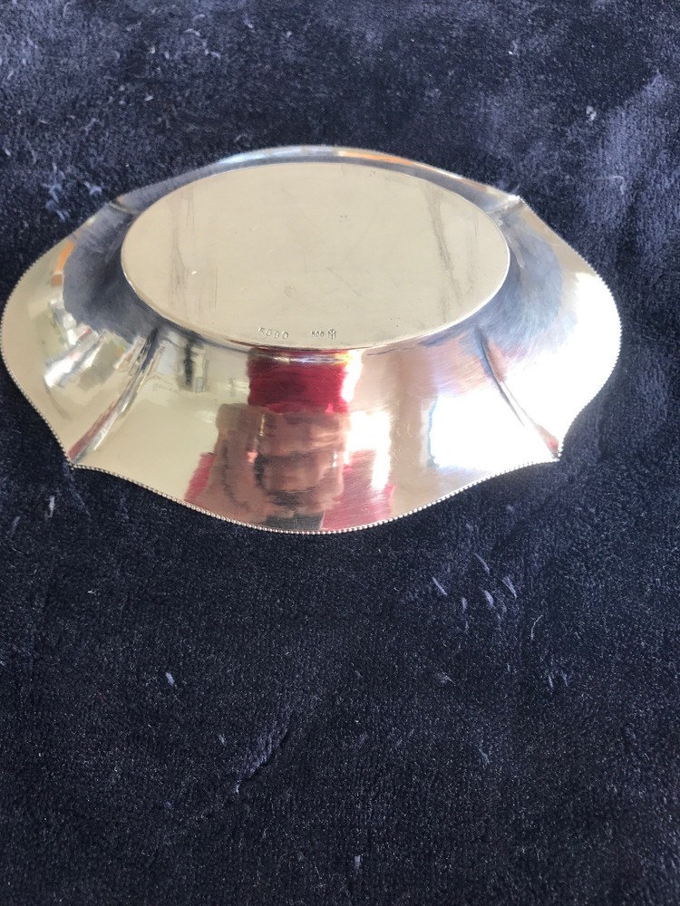 Antique 800 Coin Silver Bowl or Dish