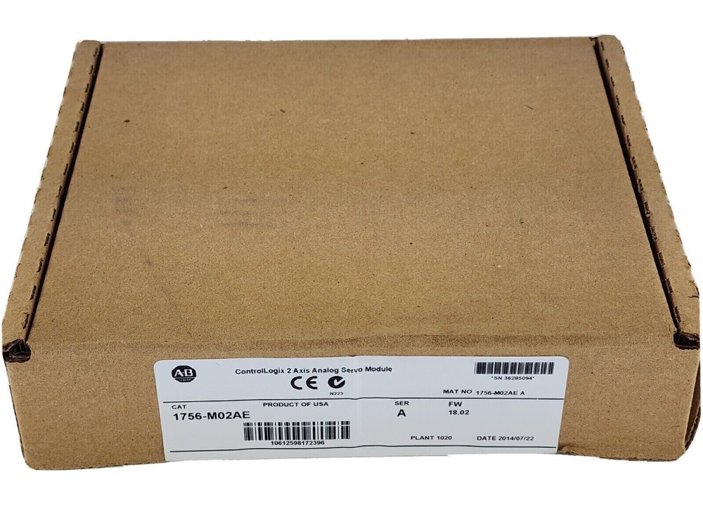 SEALED AB 1756-M02AE /A ControlLogix 2Axis Analog Servo Module, 18.02