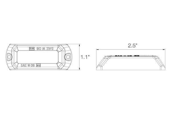 Buyers 2.5" Multi Mount Mini Amber LED Strobe Light