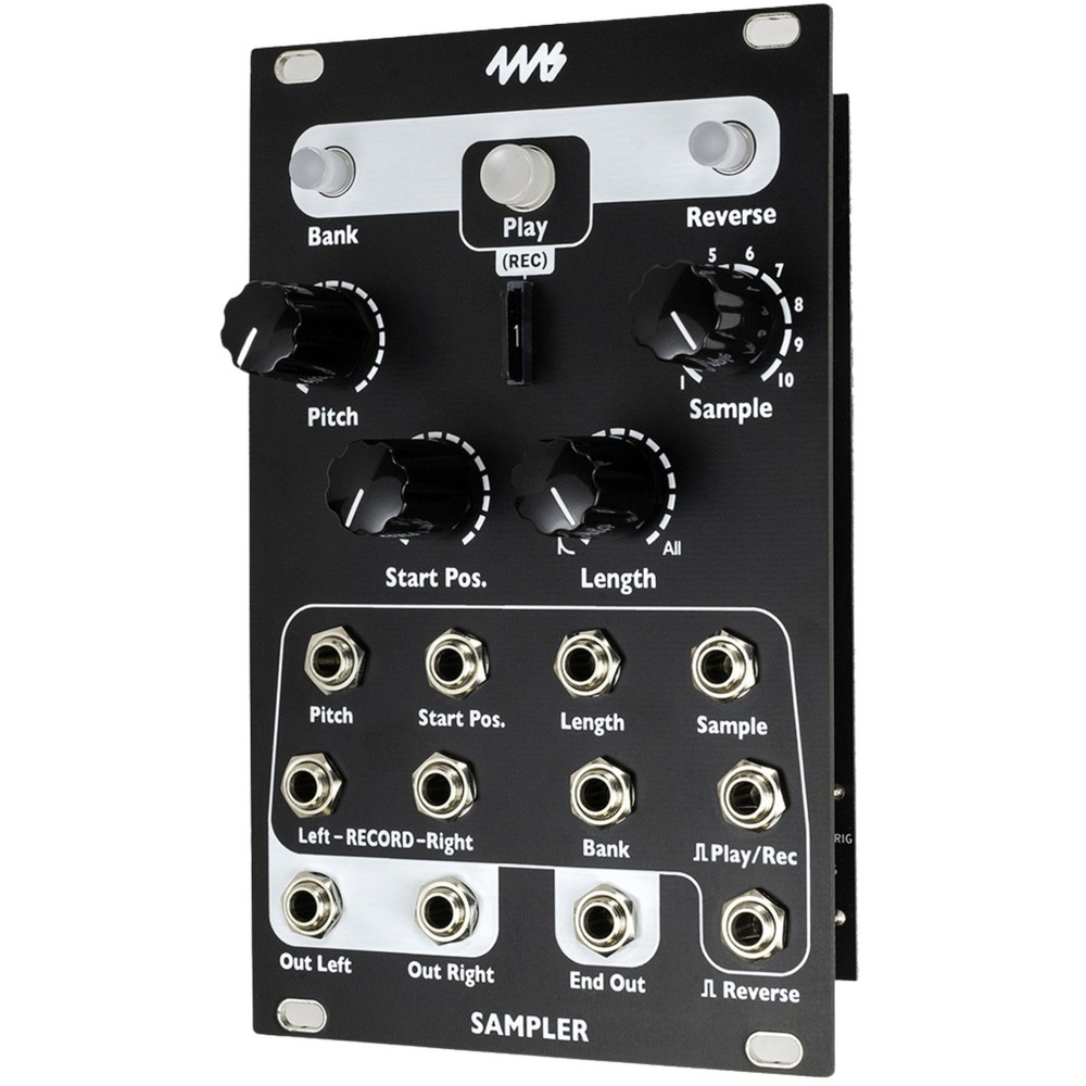 4MS Sampler Eurorack Synth Module, Black